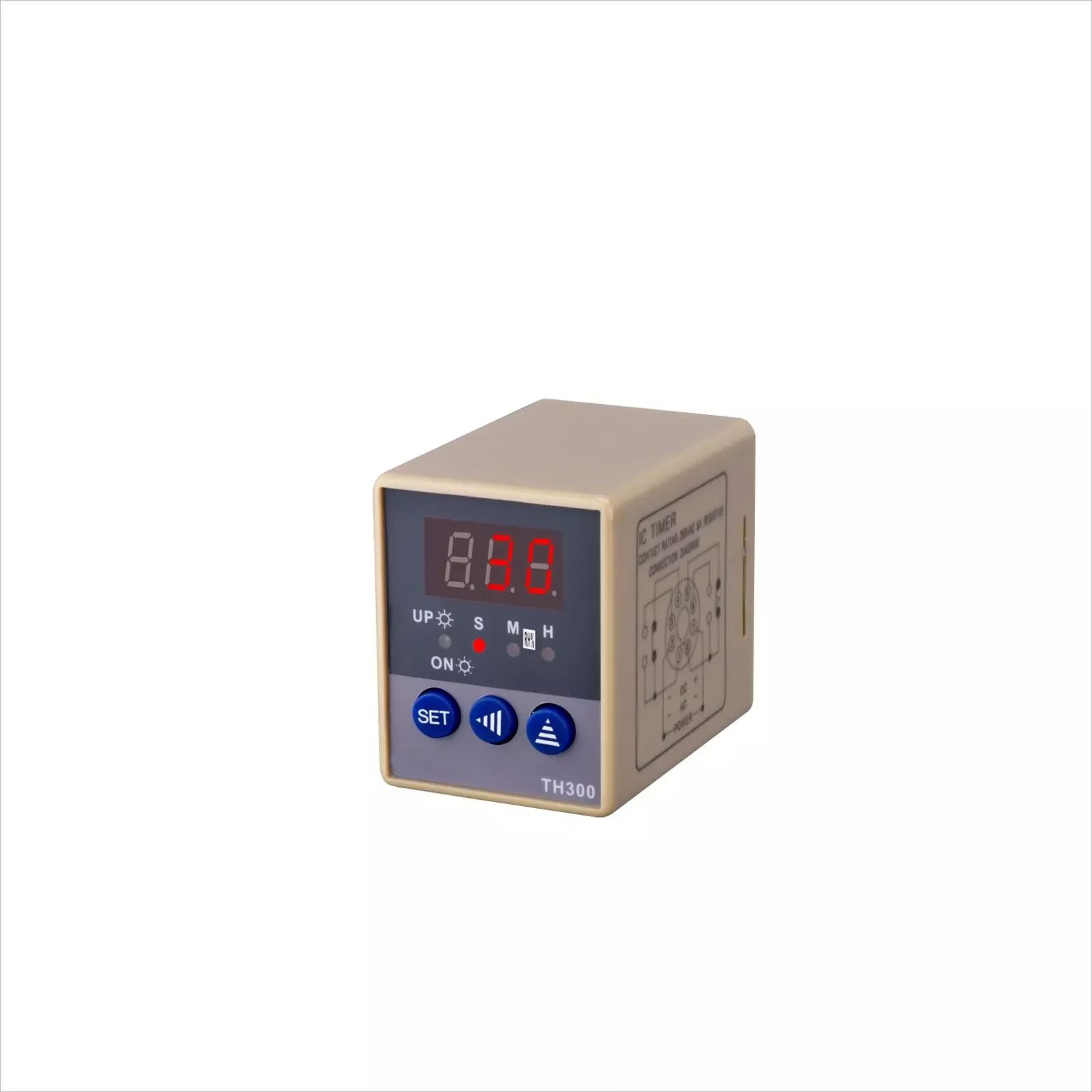 TH300 Customizable 110vac 380 volt programmable digital Rubber button timer Relay