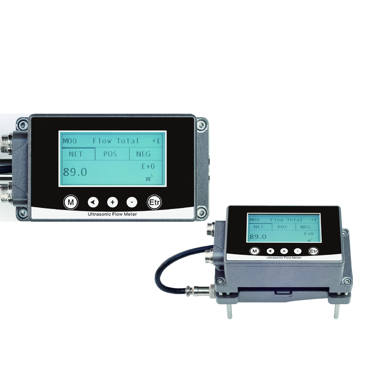 Portable Doppler Flowmeter Handheld Ultrasonic Flow Meter With LCD Disply